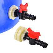 3/4-tolline PVC vihmabarreli vaheseinaklapi adapter koos 16, 20 mm voolikuadapteriga akvaariumide veepaakide basseinide jaoks