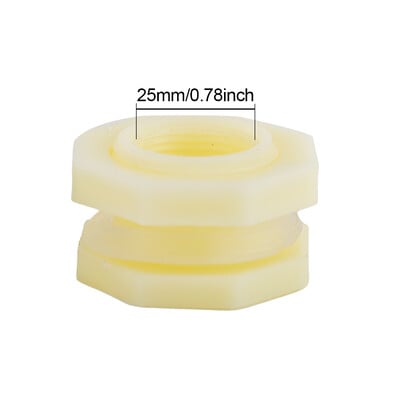 3/4-tolline PVC vihmabarreli vaheseinaklapi adapter koos 16, 20 mm voolikuadapteriga akvaariumide veepaakide basseinide jaoks