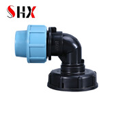 IBC Sambungan Pipa Tangki Air Konektor Air Kebun Stopkontak Siku Tangki 20/25/32MM Alat Adapter Irigasi Penyiraman