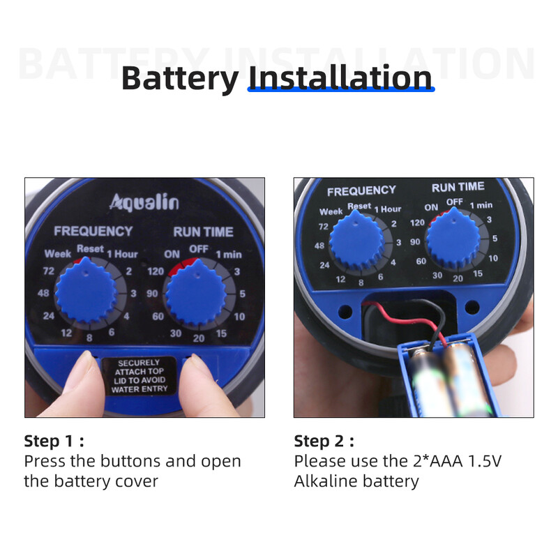 Сферичен кран с таймер за вода в градината Автоматичен електронен таймер за напояване Таймер за напояване на домашна градина Стандартен ЕС контролер #21025