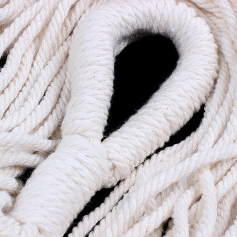 Makramee riidepuu siseruumides, välistingimustes seinale riputatav istutusmasina korv – puuvillane köis Moodne Boho kodukaunistus