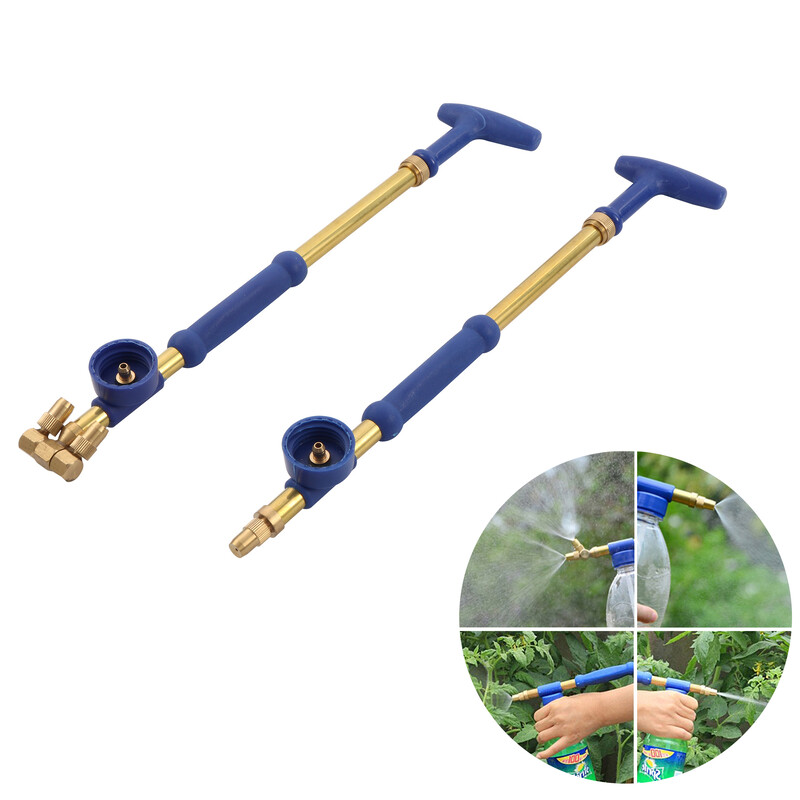 Пръскачка под налягане с една глава/двойна глава Градинска бутилка за напитка Cola Месингова пръскачка Торене Цвете Поливане в саксия