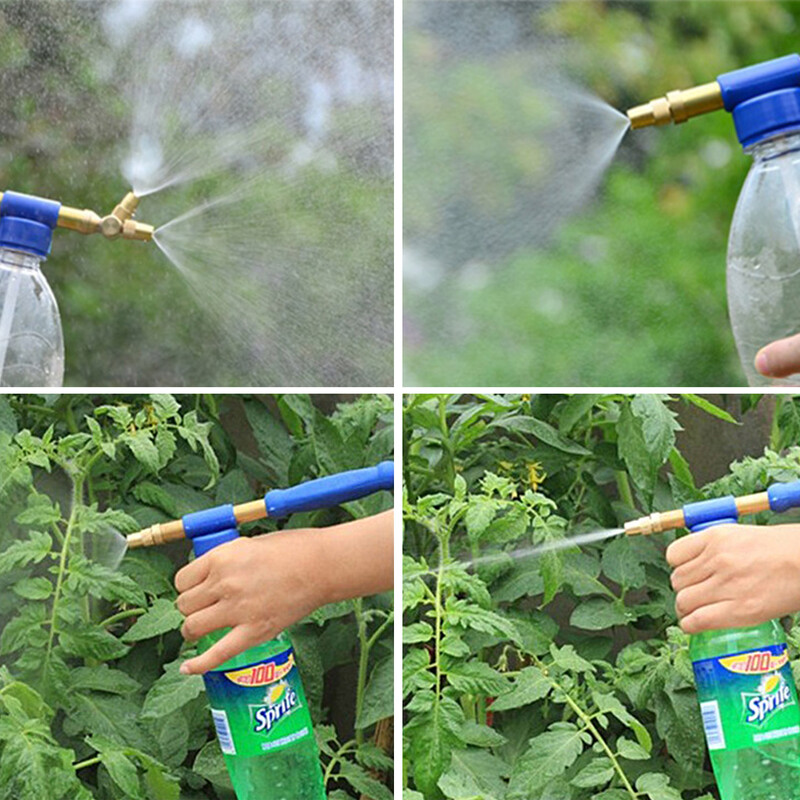 Пръскачка под налягане с една глава/двойна глава Градинска бутилка за напитка Cola Месингова пръскачка Торене Цвете Поливане в саксия
