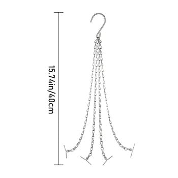 Висяща кошница Верига Саксия за цветя Висяща верига Резервни закачалки за растения Саксия за цветя Хранилки за птици Висяща верига за кошница Куки за окачване
