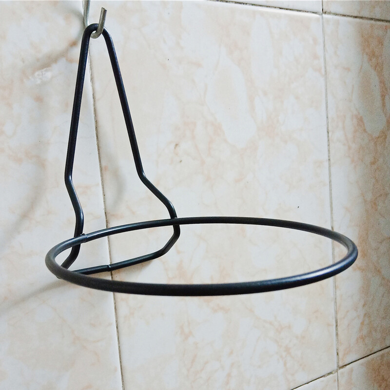 Ümmargune lillepoti konteineri hoidik Rõngas seinale kinnitatav metallist istutuskonksu riidepuu