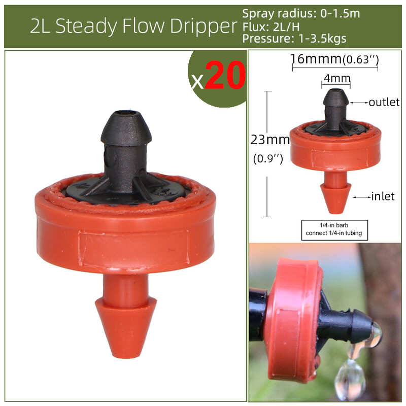 Šiltnamio laistymo purkštuvas Lašelinis laistymas Sodas Reguliuojamas rūko skleidėjas Stake Mikro purškimo besisukantis antgalis