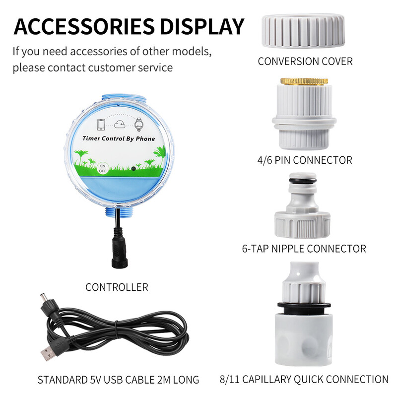 Kastmine Bluetooth WiFi lüüs Lillede kastmise kontroller Ajastus Kastmise artefakt Automaatne nutitelefoni kaugtaimer