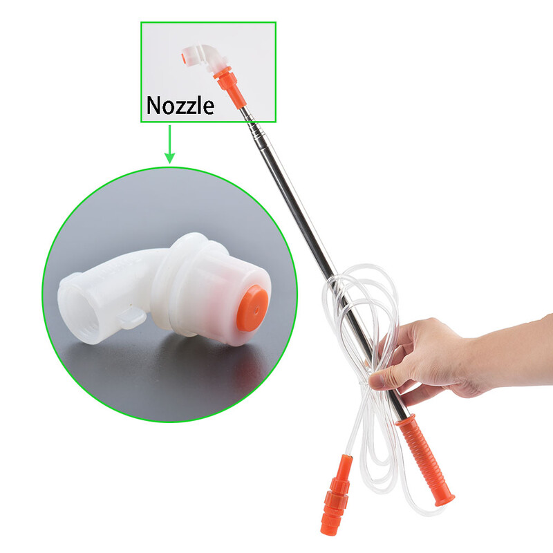 2,4 m aukšto slėgio žemės ūkio įrankis Patvarus teleskopinis purškimo strypas iš nerūdijančio plieno ilgintuvas Vaismedžių priedai Lance veja