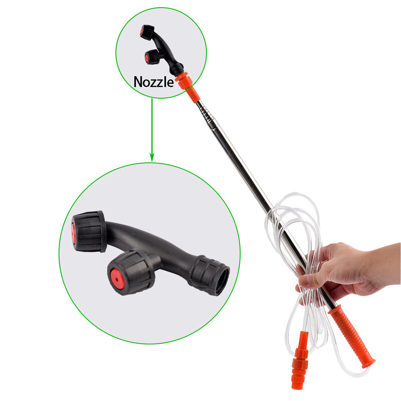 2,4 m aukšto slėgio žemės ūkio įrankis Patvarus teleskopinis purškimo strypas iš nerūdijančio plieno ilgintuvas Vaismedžių priedai Lance veja