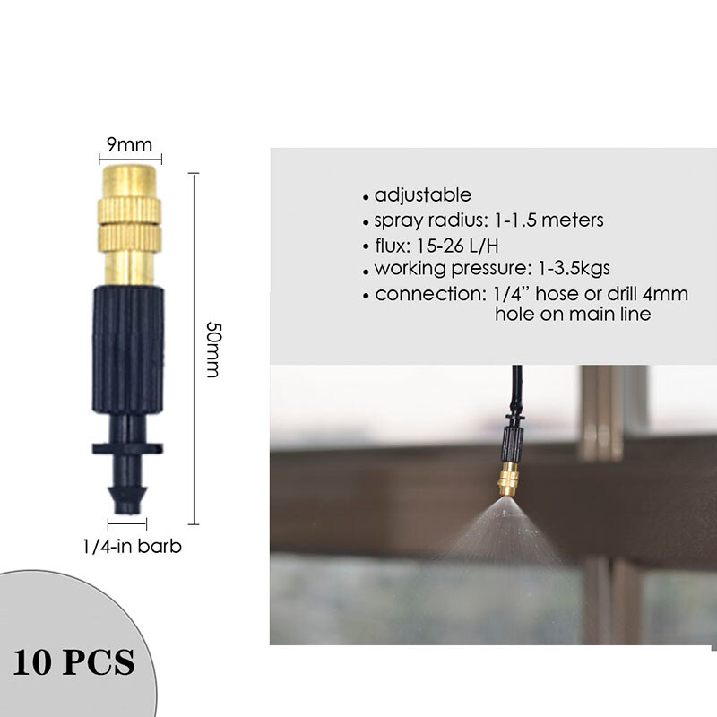 Разнообразен стил Регулируем напоителен спринклер Градински емитери Колов капкообразувател Микро спрей Въртяща се дюза Поливаща стрелка