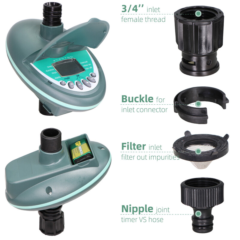 Aia automaatne kastmistaimer Nutika kodu programmeerimine Kastmisventiil Talutaimed Tilkniisutussüsteem LCD-ekraani kontroller