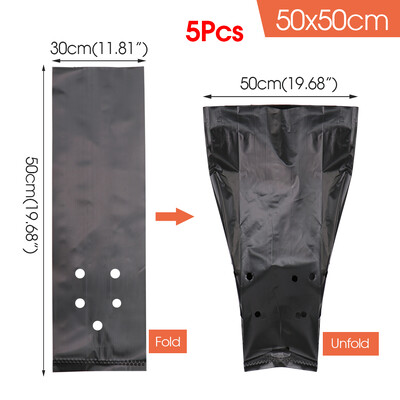 Thicken PE Seedling Planting Bag Black Breathable φυτώρια Γλάστρα καλλιέργειας Δοχείο μεταφύτευσης δέντρων στον κήπο περιβόλι