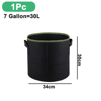 1/2Pcs Plant Grow Bags Heavy Duty Nonwoven Fabric Plant δοχεία με λαβές για λαχανικά κήπου Φύτευση λουλουδιών 3/5/7/10Gallon