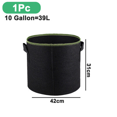 1/2Pcs Plant Grow Bags Heavy Duty Nonwoven Fabric Plant δοχεία με λαβές για λαχανικά κήπου Φύτευση λουλουδιών 3/5/7/10Gallon