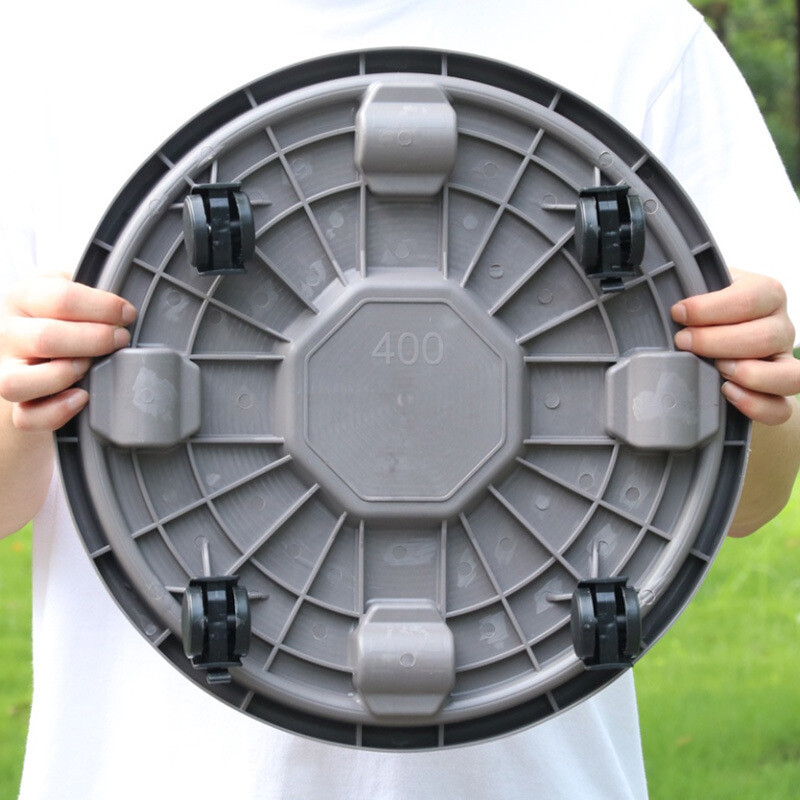 Universaalsed lillepotirattad, ümmargused plastikust kandik, raskete koormustega lillepotiriiuliga taim Liigutatav rullikutega potialus