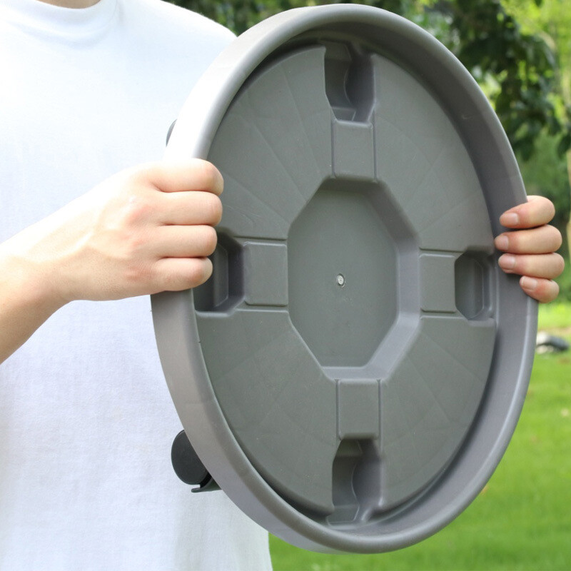 Universaalsed lillepotirattad, ümmargused plastikust kandik, raskete koormustega lillepotiriiuliga taim Liigutatav rullikutega potialus