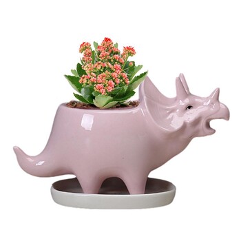 Κεραμική γλάστρα Dinosaur Φυτό Dinosaur Flower Containers Dinosaur Flower Pot Planter Βάζο τέχνης για διακόσμηση σπιτιού κήπου