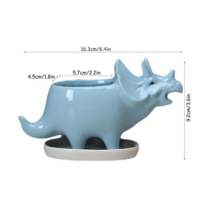 Κεραμική γλάστρα Dinosaur Φυτό Dinosaur Flower Containers Dinosaur Flower Pot Planter Βάζο τέχνης για διακόσμηση σπιτιού κήπου