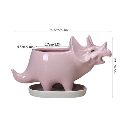 Κεραμική γλάστρα Dinosaur Φυτό Dinosaur Flower Containers Dinosaur Flower Pot Planter Βάζο τέχνης για διακόσμηση σπιτιού κήπου