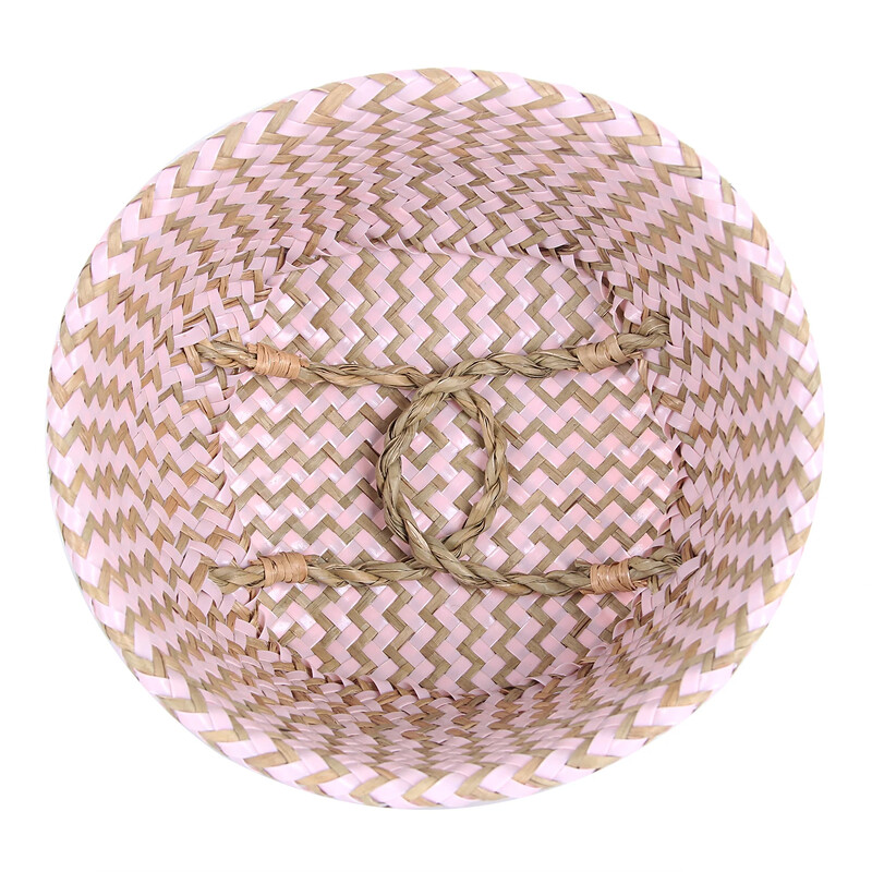 Pinti austi laikymo krepšeliai, nuimti augalams Buitinė minkšta sulankstoma jūros žolės austinė krepšelis namų apdailai Boho Panier Osier