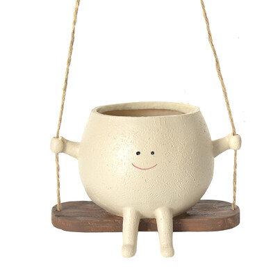 Cute Planter Planter Planter Container Resin Wall Planter Planter Bowl Νηπιαγωγείο Προμήθειες Ζαρντινιέρης Διακόσμησης Κήπου