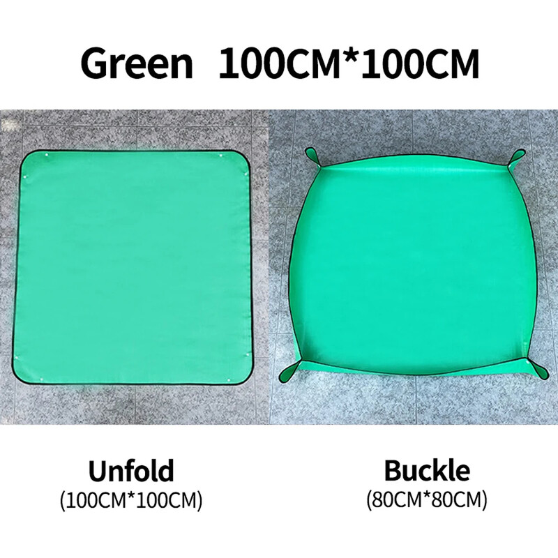 1 бр. Подложка за засаждане 50 см-100 см Градинарска подложка за саксии Сгъваема саксия за цветни градински растения Водоустойчиви подложки за трансплантация