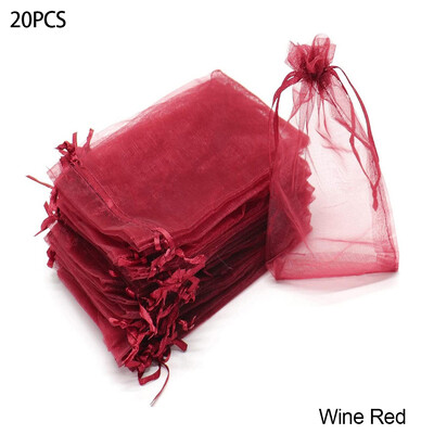 20 ΤΕΜ Σακουλάκια προστασίας φρούτων Garden Grapes Mesh Bag Agricultural Orchard Anti-bird Ditting Cover Vegetable Strawberry Grow Bag