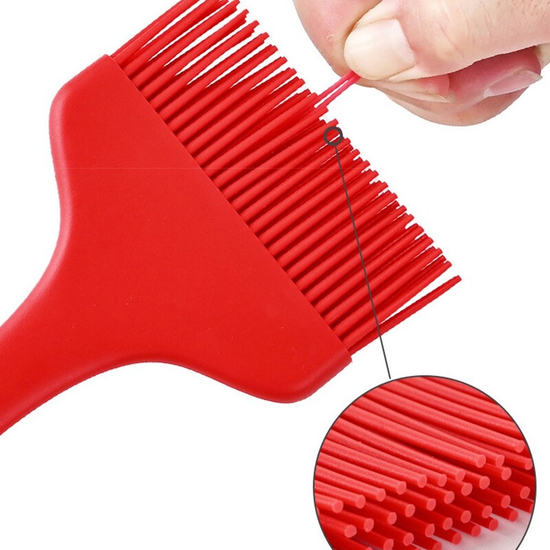 Itin platus šepetys Praktiškas didelis silikoninis kepsnių kepsnių šepetys Raudonas Plaunamas indaplovėje Virtuvės šepetys Virimas Kepimas ant grotelių