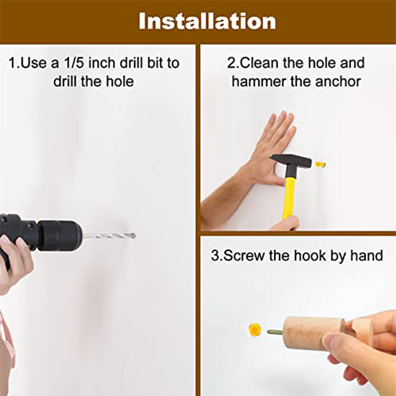 Nordijsko prirodno drvo Zidne vješalice za biljke Viseća posuda za cvijeće Kuka Nordijski nosač za cvijeće za lampione Vjetarska zvona Balkon Uređenje doma