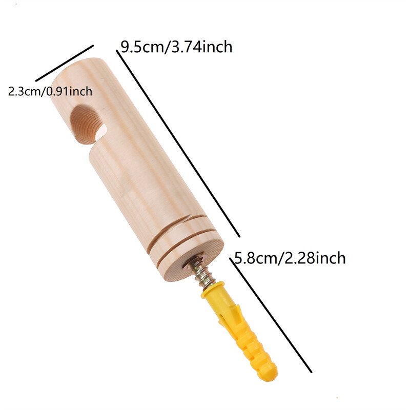 Nordijsko prirodno drvo Zidne vješalice za biljke Viseća posuda za cvijeće Kuka Nordijski nosač za cvijeće za lampione Vjetarska zvona Balkon Uređenje doma
