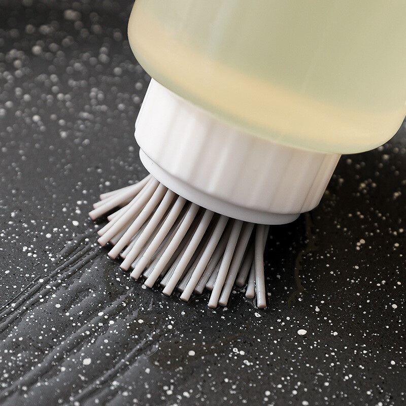 Virtuvės silikoninio šepetėlio aliejaus buteliukas prieskonių buteliukas Nešiojami maisto kokybės lauko kepsniniai su svarstyklių presu, išspaudžiamu buteliuku Virtuvės įrankiai