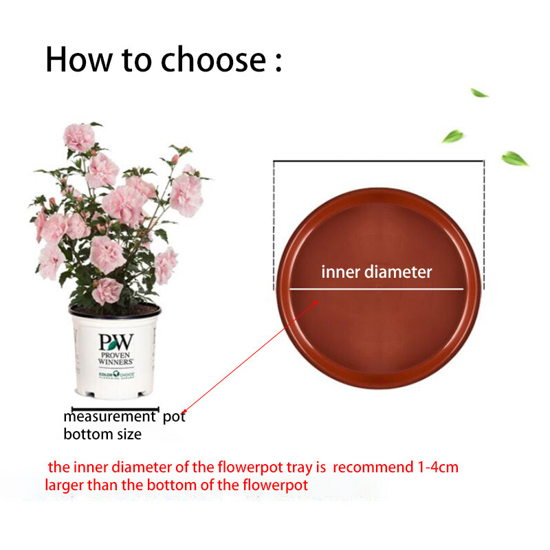 10 vnt. Plastikiniai gėlių vazonų padėklai Augalo lėkštė Apvalios lašelinės vazonų padėklai Vazonai Vidaus lauko Namų sodo reikmenys D4