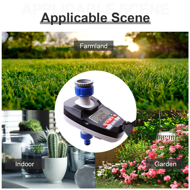 Skaitmeninis LCD ekranas sodo vandens laikmačio laistymo valdiklio sistema su lietaus jutiklio anga ir lietaus delsos ES standartas