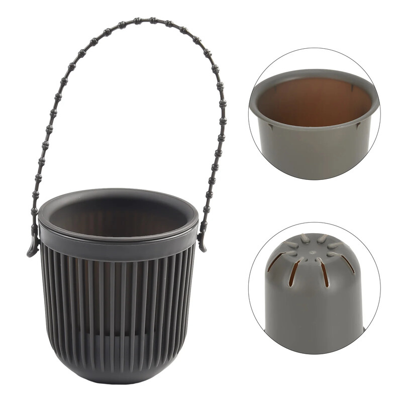 Dvisluoksnis kabantis gėlių vazonas augalas Vaza Sieninis kabantis augalų krepšelis Namų sodas Balkonas kabantis apdaila Sodo reikmenys