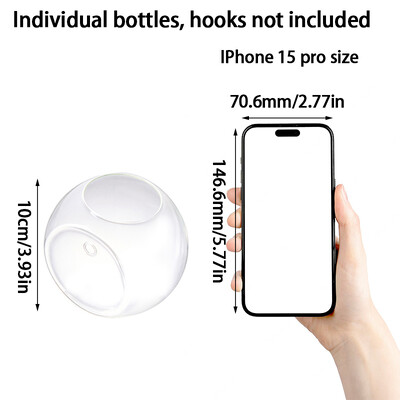 8cm/10cm/12cm Επιτοίχιο Υδροπονικό Γυάλινο Βάζο Μικρό Κρεμαστό Δεξαμενή Ψαριών Γυάλινο Βάζο Τοπίο Διακόσμηση