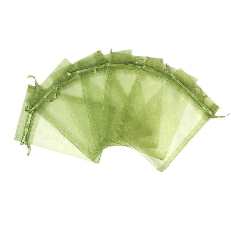 Vaisių apsaugos maišeliai Organza kenkėjų kontrolė Apsauga nuo paukščių sodo tinkleliai Vynuogės tinklinis maišelis Plante daržovių auginimo maišeliai 50 vnt.