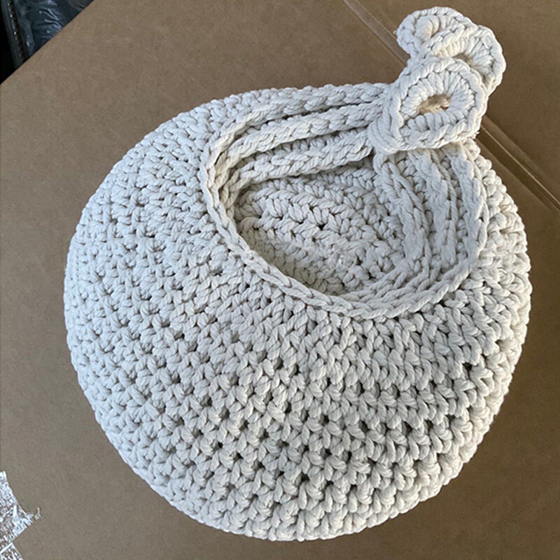 Kootud puuvillane rippkorv õõnes makrameem lilleistutaja ananassikujuline juurvilja-puuviljakorv köök aed panipaik Sup