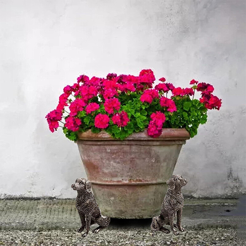 3 vnt Sodo dervos vazono pėda gėlių vazono pėdų stovas kačių šunų augalų vazonai stovai Gyvūnų formos augalo bonsai laikikliai lauke