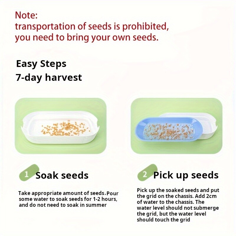 Hidroponinis kačių žolės sodinimo dėžutės auginimo vazonas Daugkartinis kačių užkandžių katžolės sodinimo konteineris Be dirvožemio, paprastas naudoti namų reikmenis