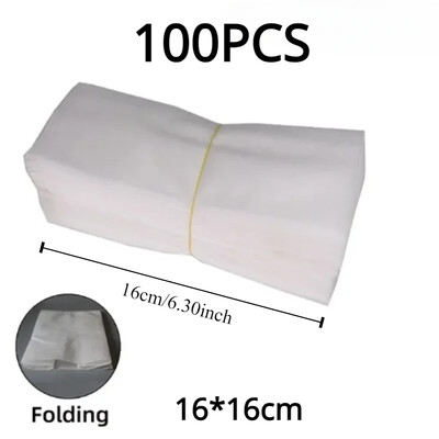 100 τμχ Seedling Grow Bags Υφασμάτινη θήκη για φυτά Βιοαποικοδομήσιμη μη υφασμένη οικολογική θήκη για σάκους φυτωρίου σπόρων κηπουρικής