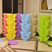 Strawberry Vertical Gardening Stackable Planter για εσωτερικούς και εξωτερικούς χώρους φράουλες, λουλούδια, βότανα, λαχανικά, 1-συσκευασία