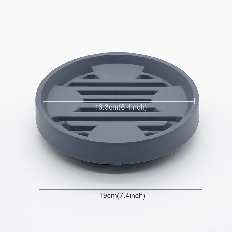 1 tk eemaldatav istutusalus, ümmargune mõõnaga nähtamatu universaalne ratta rihmaratas, hingav alus Bonsai Greenery summutav polsterdatud põhi