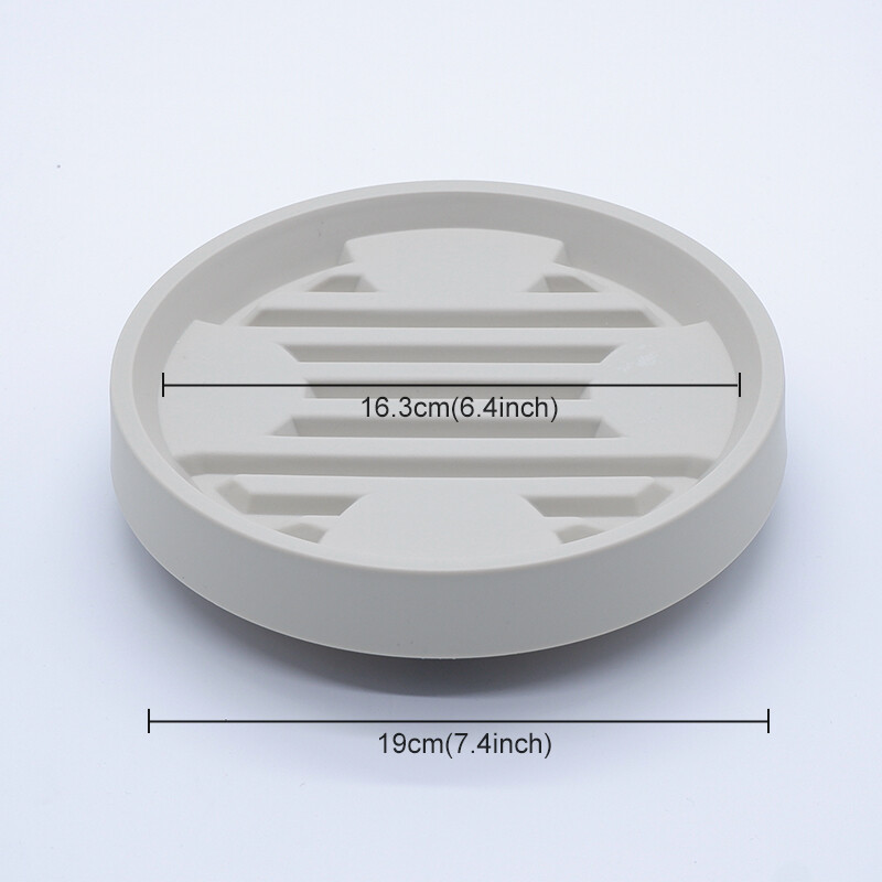 1 tk eemaldatav istutusalus, ümmargune mõõnaga nähtamatu universaalne ratta rihmaratas, hingav alus Bonsai Greenery summutav polsterdatud põhi