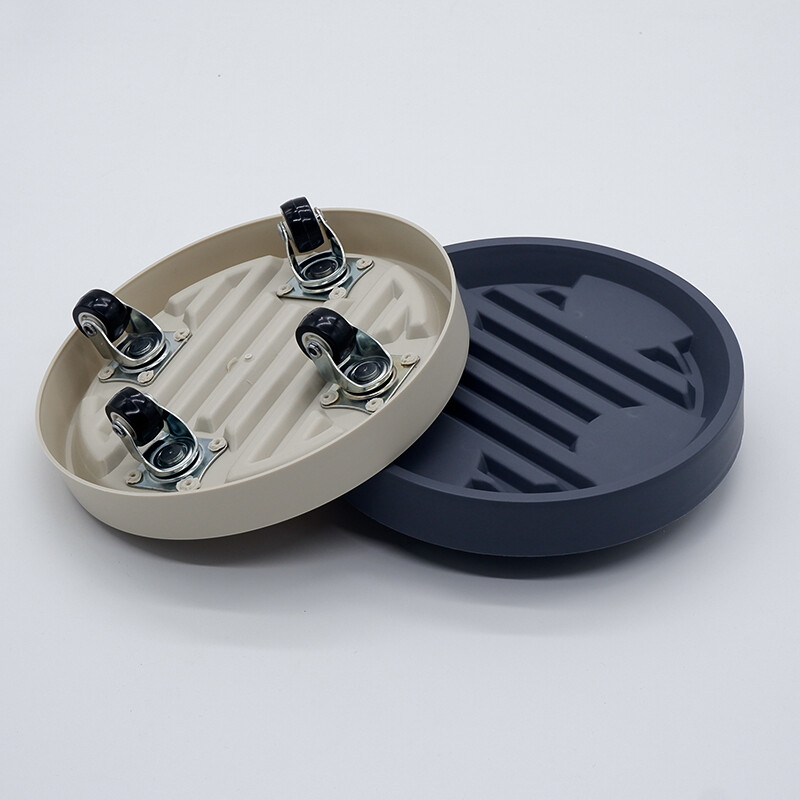 1 tk eemaldatav istutusalus, ümmargune mõõnaga nähtamatu universaalne ratta rihmaratas, hingav alus Bonsai Greenery summutav polsterdatud põhi