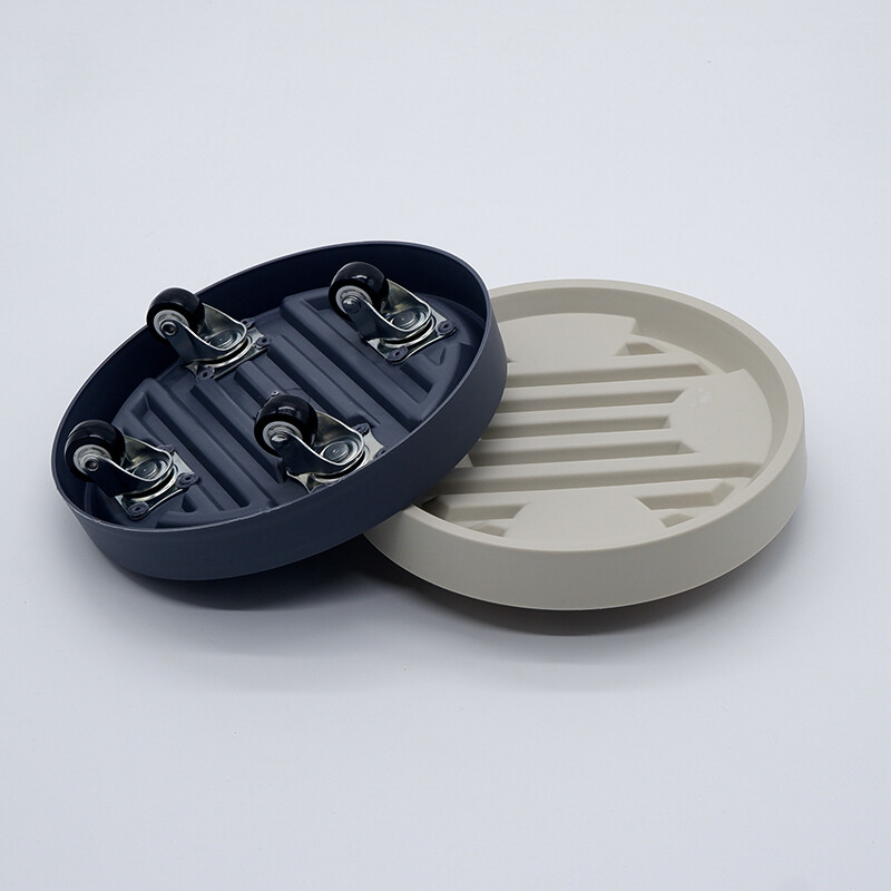 1 tk eemaldatav istutusalus, ümmargune mõõnaga nähtamatu universaalne ratta rihmaratas, hingav alus Bonsai Greenery summutav polsterdatud põhi