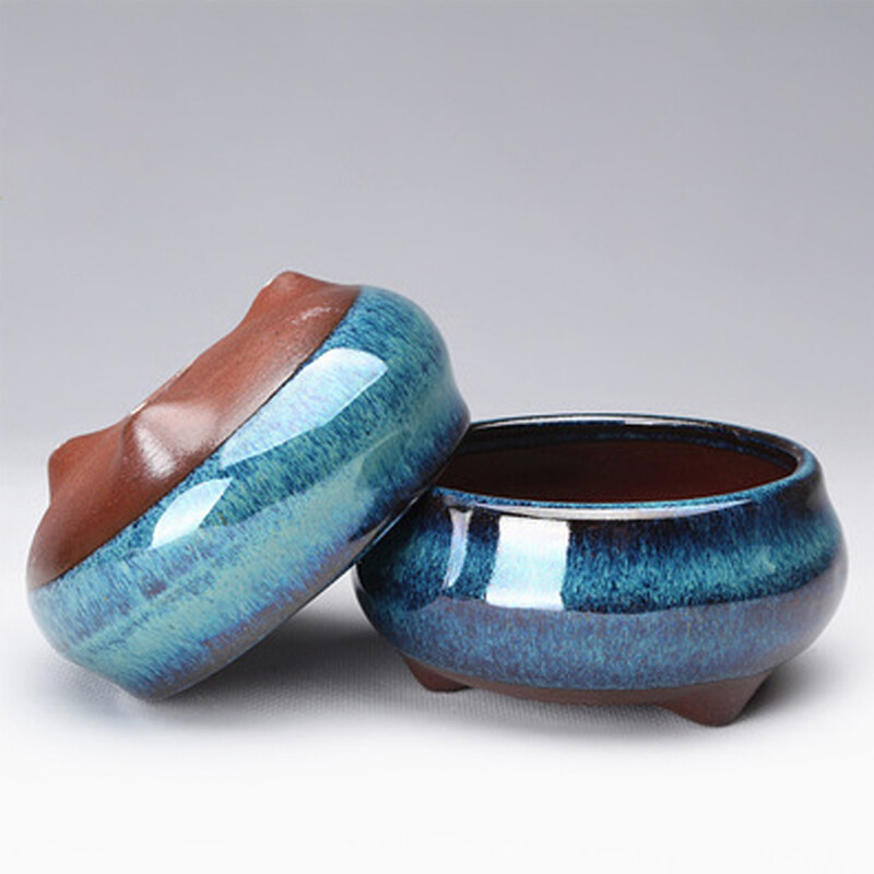 Hiina stiilis bonsai potid hingavad kivikeraamika aukudega bonsai potid Hiina stiilis bonsai lillepott Keraamiline käsitöö aia jaoks