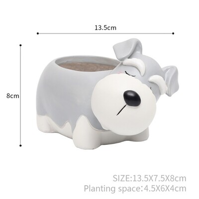Κεραμικό Animal Flower Pot Cartoon Dog Mini Pot Succulents Plants Bonsai Pots for Artificial Succulent Plants Διακόσμηση σπιτιού