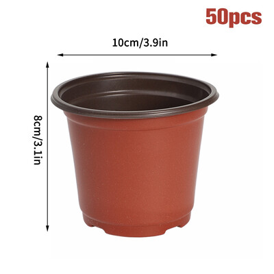 50/20 vnt. Lankstūs vazonai daigynams Plastikiniai vazonai Sėkloms Pradėti persodinti vazonai Namų sodo sukulentai Medelyno puodelis