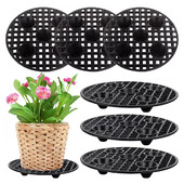 Асансьор за саксии на ниво растения, тежка стойка за растения, чинийка за саксии 20/30 см