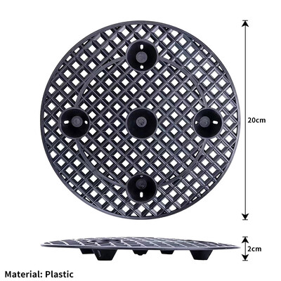 Асансьор за саксии на ниво растения, тежка стойка за растения, чинийка за саксии 20/30 см